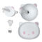 6pcs Silicone Baby Feeding Set Kitten Shape BPA Free Suction Bowls And Plates