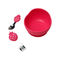 BPA Free Silicone Baby Feeding Set Strawberry Shape Bowl Spoon Bib Set