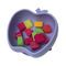 Suction Silicone Baby Tray Apple Shape Food Grade Self Feeding Bowl Eco Friendly