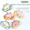 Food Feeding Silicone Baby Tray Crab Shape Suction Placemat Plate Eco Friendly