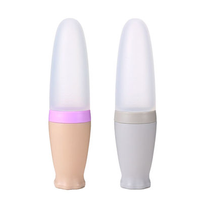 Buy Phthalate BPA Latex Free Silicone Baby Teether Spoon Feeding Bottle Medium Flow online manufacture