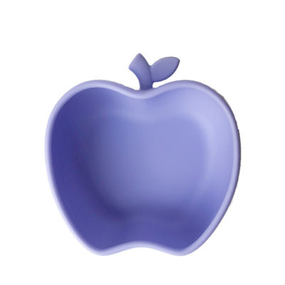 Buy Suction Silicone Baby Tray Apple Shape Food Grade Self Feeding Bowl Eco Friendly online manufacture