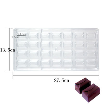 Buy PS DIY Square Shape Chocolate Mould 3D Polycarbonate Customized online manufacture