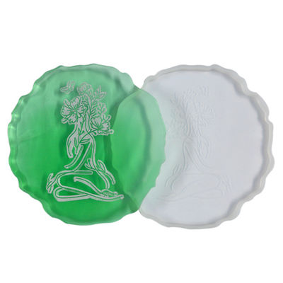 Buy Irregular Shape Silicone Resin Mold Poxy Jewelry 3D Coaster Moulds online manufacture