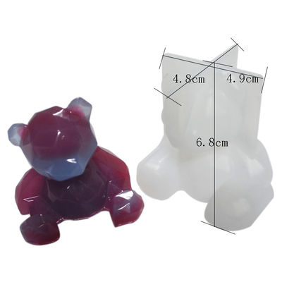 Buy Handmade Silicone Resin Mold Diy Epoxy 3D Bear Silicone Mold Reusable online manufacture