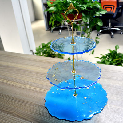 Buy 3 Layers Silicone Resin Coaster Molds Cake Decoration Round Coaster Mould online manufacture
