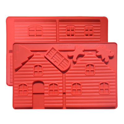 Buy 3D Silicone Baking Utensils House Shaped Square Handmade Diy Silicone Soap Mold online manufacture