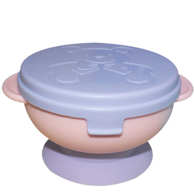 Buy Small Silicone Suction Bowl Plate Cup Baby Silicone Divided Plate Spoon With Lid Set online manufacture
