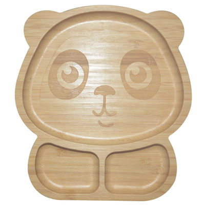 Buy Eco Friendly Tableware Bamboo Silicone Baby Plate Divided Suction Plate BPA Free online manufacture
