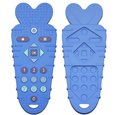 Buy Durable Silicone Baby Teether Custom Color Soft TV Remote Teether online manufacture