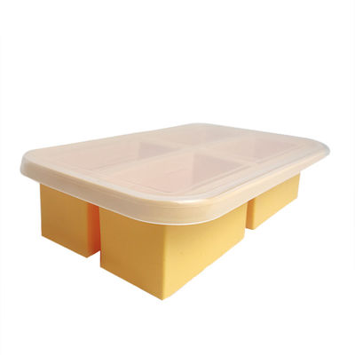 Buy Safe And Convenient Baby Feeding Silicone Baby Food Box Dishwasher Safe BPA Free online manufacture