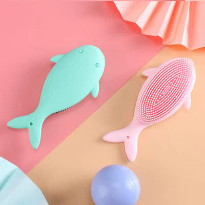 Buy MHC Silicone Bath Brush Set Body Baby Bath Products Cute Facial Cleansing Hair Back Scrubber For Shower online manufacture