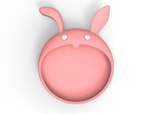 Buy MHC Pink Rabbit Silicone Baby Feeding Plate Dispenser 100% Food Grade online manufacture