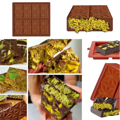 Buy MHC Silicone Dubai Chocolate Mold Custom Deep Small Silicone Chocolate Mould Manufacturers online manufacture