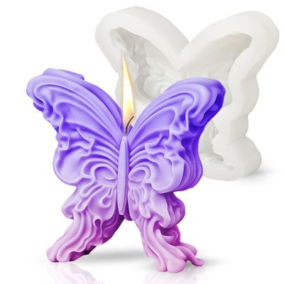 Buy MHC Large Butterfly Candle Molds Birthday 3D Unique Candle Silicone Molds Manufacturer online manufacture