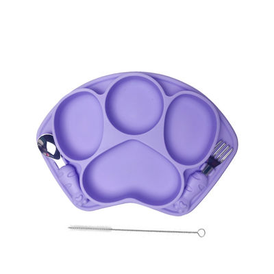 Silicone Baby Bpa Free Suction Bowl Set Tableware Customized With Straw