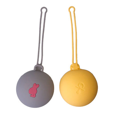 Silicone Baby Teether Baby Pacifier Container Anti Dropping  Bpa Free Baby Pacifier Clip Holder
