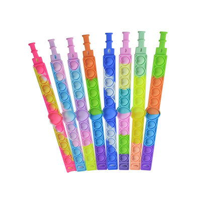 Silicone Children'S Educational Toy Decompression Pop Bubble Bracelet