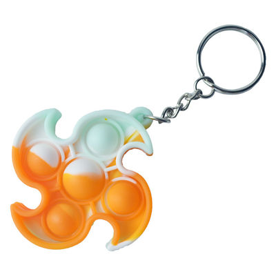 Windmill Children'S Educational Toy Stress Relief Keychain Bubble Pop Fidget Toy