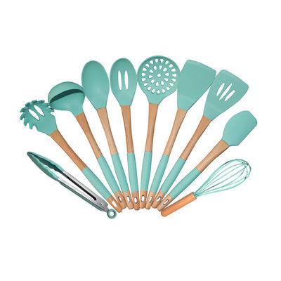 Heat Resistant Silicone Spatula Kitchenaid Utensils Eco Friendly 10 Pieces