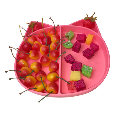 Baby Training Feeding Silicone Plate Hot Selling Customized Bpa Free Cat Shape