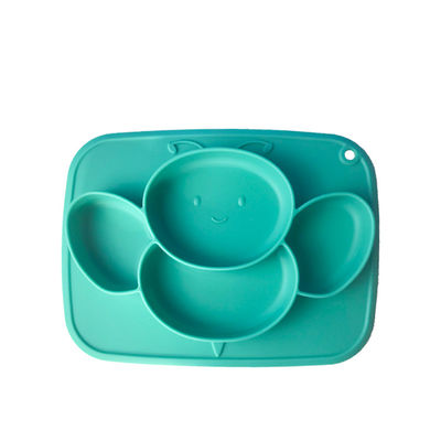 Customized Bee Shape Bpa Free Baby Feeding Plate Set With Spoon And Fork