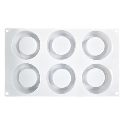 Customized Silicone Cake Mold Handmade 6 Cavities Candle Shape For Baking