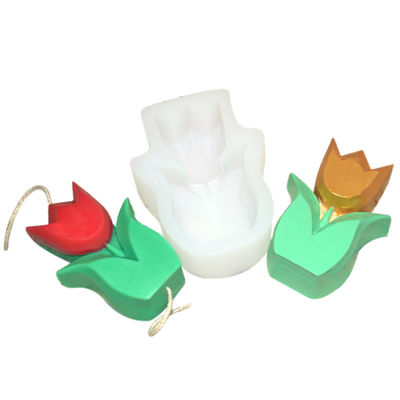 Silicone Flexible Tulip Candle Mold Cube Sculpture Reusable Customized