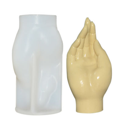 Food Grade Custom Silicone Candle Mold Finger Shape For Candles Making