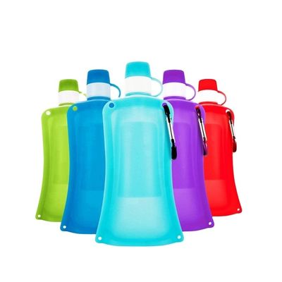 0.5L Collapsible Silicone Water Bottle Daily Portable Outdoor Sports Water Bottle