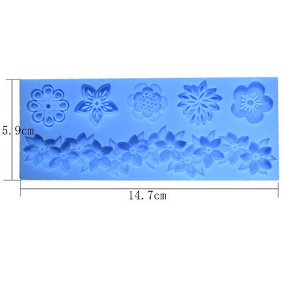 Food Grade Silicone Baking Utensils Disposable Flower Moulds For Cakes Decorating