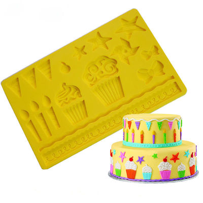Multi Layer Silicone Baking Utensils Birthday Wedding Fondant Molds For Cake