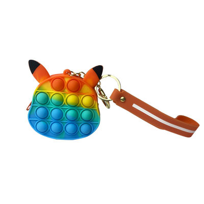 Relieves Stress Silicone Poppet Fidget Purse , Mhc Girls Popular Fingertip Wallet Toy