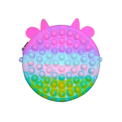 DIY Fashion Cartoon Mini Kids Fidget Cute Chain Silicone Purse Bag For Little Girl