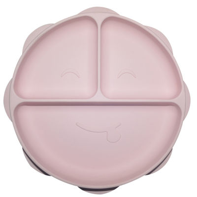 MHC Tableware Silicon Baby Plate Eco Friendly BPA Free Divided Suction Plate