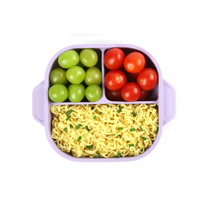 Waterproof Baby Silicone Feeding Bowl Nonslip Tableware Newborn Training With Spoon