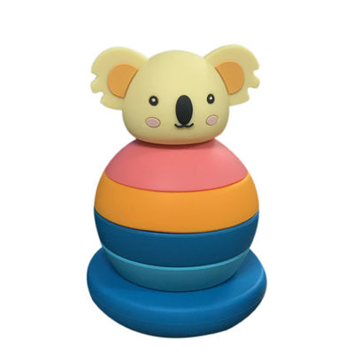 Customizable Educational Silicone Stacking Blocks Match Stacks Game Blocks Montessori Toys