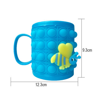 Customizable Baby Feeding Kids Drink Cup Silicone Push Bubble Fidget Popper Pop With High Temperature Resistance