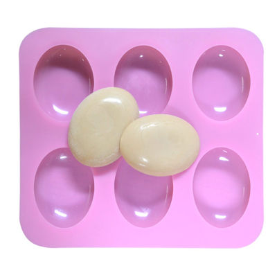 Custom Size Silicone Soap Mould for DIY Oval Shaped Handmade Soap Cake