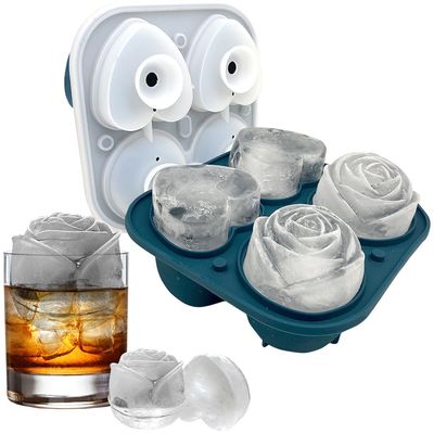 Cake Tools Type Moulds Customization Carton Size Flower Ice Cube Trays with Lid and Bin