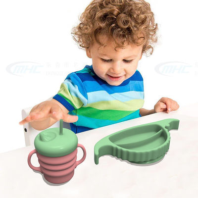 MHC Baby Feeding Bottle Free Newborn Weaning Self Essentials Children Baby LED Feeding Open Cups