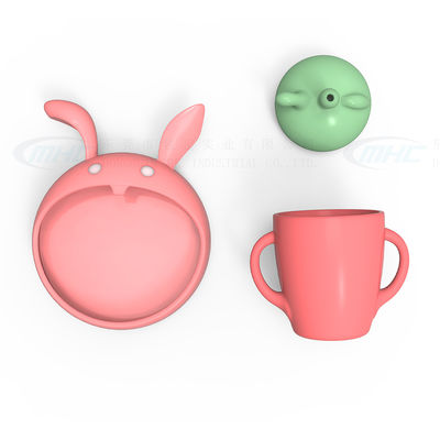 MHC Starter 6-12 Months Rabbit Baby Feeding Set Non Silicone Bpa Free Non Toxic Toys
