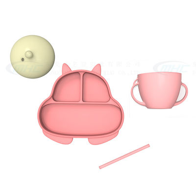 Customizable Animal Squirrel Silicone Feeding Set for Children 6 Months and Older