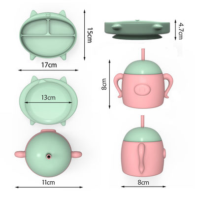 BPA Free Custom Baby Feeding Plate for 6-12 Months On The Go