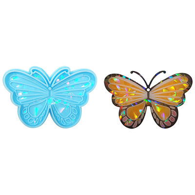 MHC Complete Set Silicone Holographic Resin Molds for Art Decor Butterfly Keychain Coasters Kits